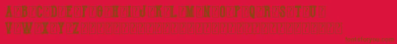 HotLegendTeamDemo Font – Brown Fonts on Red Background