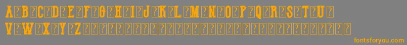 HotLegendTeamDemo Font – Orange Fonts on Gray Background