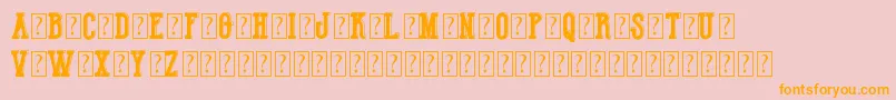 HotLegendTeamDemo Font – Orange Fonts on Pink Background