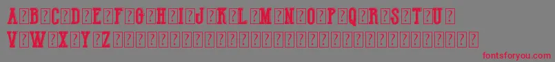 HotLegendTeamDemo Font – Red Fonts on Gray Background