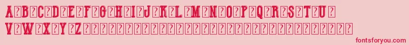 HotLegendTeamDemo Font – Red Fonts on Pink Background