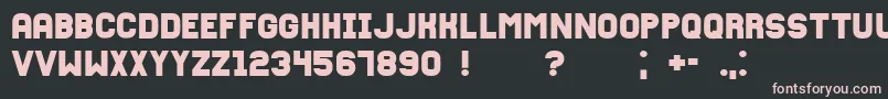 Fixation Font – Pink Fonts on Black Background