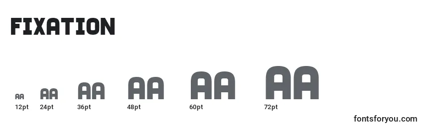 Fixation Font Sizes