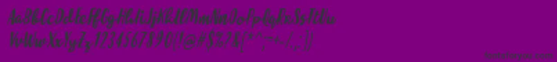 MolleatItalic Font – Black Fonts on Purple Background