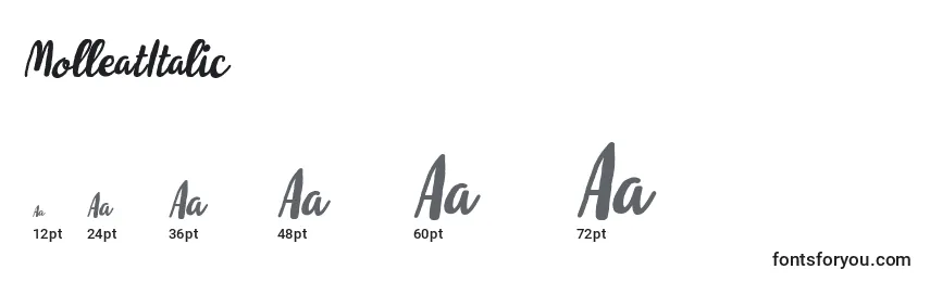 MolleatItalic Font Sizes