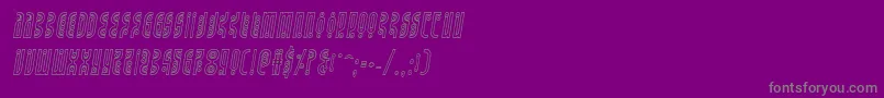 Undergroundroseoutital Font – Gray Fonts on Purple Background