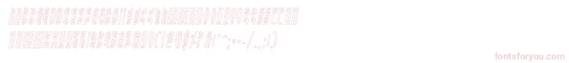 Undergroundroseoutital Font – Pink Fonts on White Background