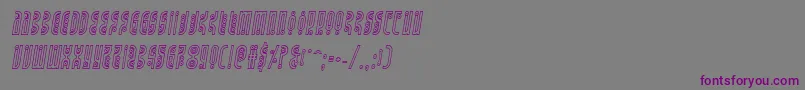 Undergroundroseoutital Font – Purple Fonts on Gray Background