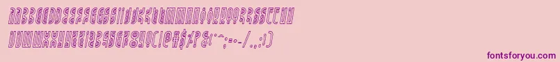 Undergroundroseoutital Font – Purple Fonts on Pink Background