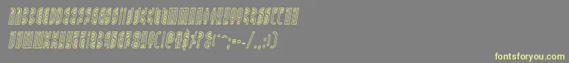 Undergroundroseoutital-fontti – keltaiset fontit harmaalla taustalla