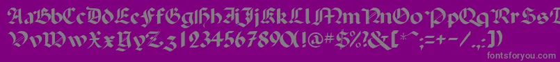 Police BallistadisplayscriptsskRegular – polices grises sur fond violet