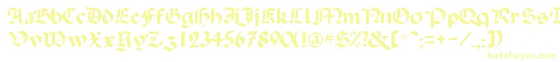 BallistadisplayscriptsskRegular Font – Yellow Fonts on White Background