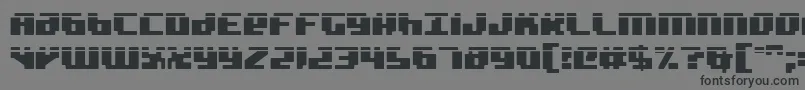 Czcionka Badrobotl2 – czarne czcionki na szarym tle