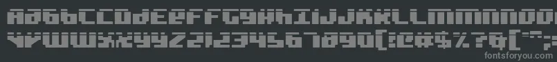 Badrobotl2-Schriftart – Graue Schriften auf schwarzem Hintergrund