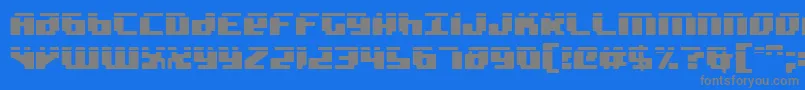 Badrobotl2 Font – Gray Fonts on Blue Background