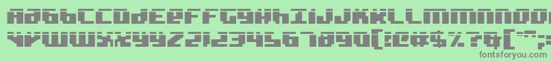 Police Badrobotl2 – polices grises sur fond vert