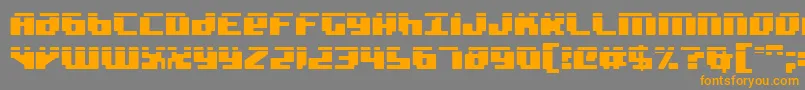 Police Badrobotl2 – polices orange sur fond gris