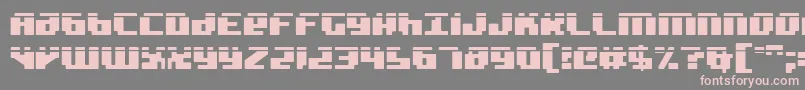 Badrobotl2 Font – Pink Fonts on Gray Background