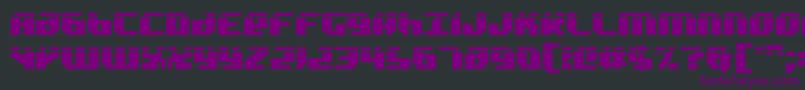 Police Badrobotl2 – polices violettes sur fond noir