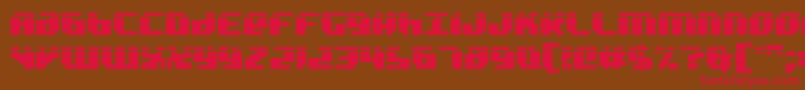 Badrobotl2 Font – Red Fonts on Brown Background