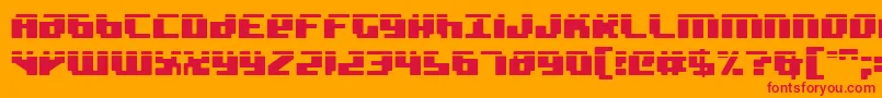 Шрифт Badrobotl2 – красные шрифты на оранжевом фоне