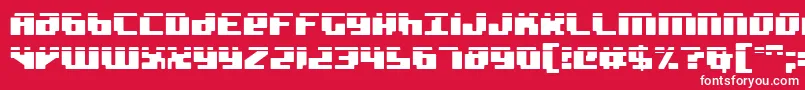 Badrobotl2 Font – White Fonts on Red Background