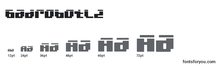Badrobotl2 Font Sizes