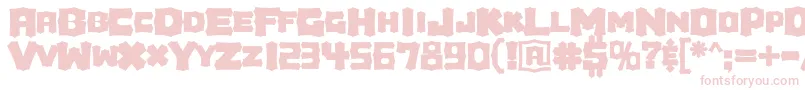 Houdini Font – Pink Fonts on White Background