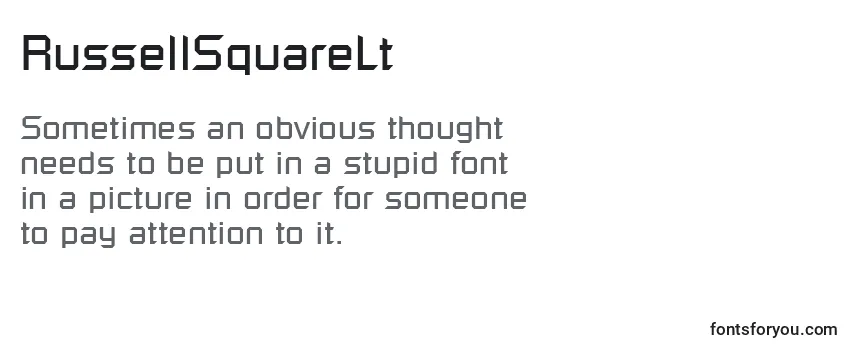 RussellSquareLt Font
