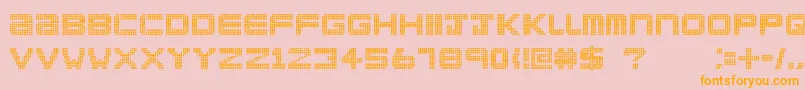 ClublandOld Font – Orange Fonts on Pink Background