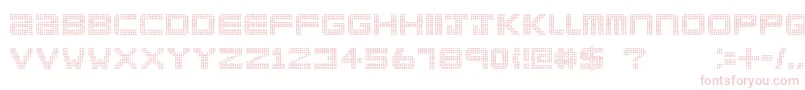 ClublandOld-fontti – vaaleanpunaiset fontit valkoisella taustalla