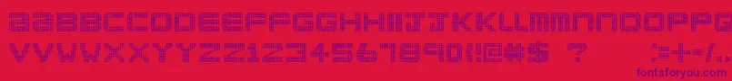 ClublandOld Font – Purple Fonts on Red Background