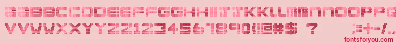 ClublandOld Font – Red Fonts on Pink Background