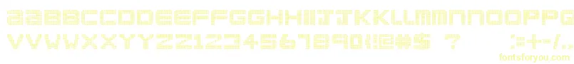 ClublandOld-fontti – keltaiset fontit valkoisella taustalla