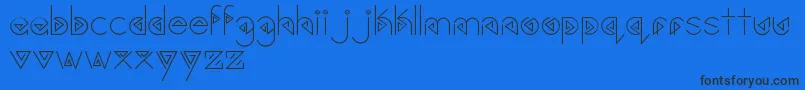 Gardyn Font – Black Fonts on Blue Background