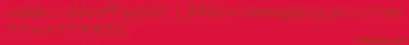 fuente Gardyn – Fuentes Marrones Sobre Fondo Rojo