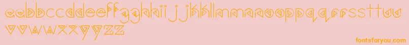 Gardyn Font – Orange Fonts on Pink Background
