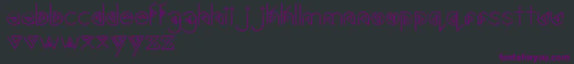 Gardyn Font – Purple Fonts on Black Background