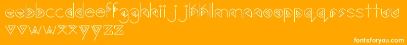 Gardyn Font – White Fonts on Orange Background