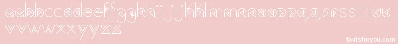 Шрифт Gardyn – белые шрифты на розовом фоне