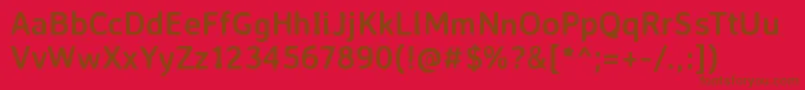 AveriasanslibreBold Font – Brown Fonts on Red Background