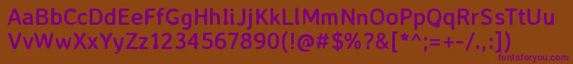 AveriasanslibreBold Font – Purple Fonts on Brown Background
