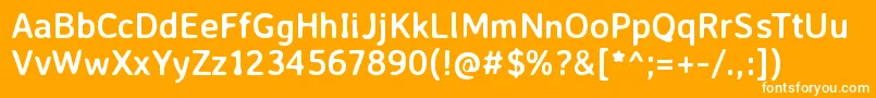 AveriasanslibreBold Font – White Fonts on Orange Background