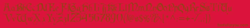 Lisätietoja CardinalRegular-fontista CardinalRegular-fontti – ruskeat fontit punaisella taustalla