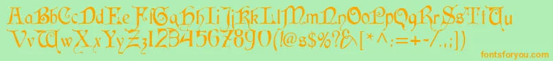 More about CardinalRegular Font CardinalRegular Font – Orange Fonts on Green Background