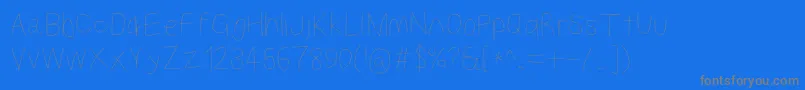 fuente Kabinabook – Fuentes Grises Sobre Fondo Azul