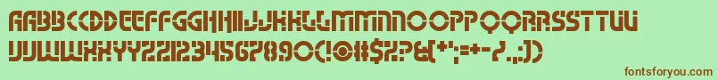 Namso Font – Brown Fonts on Green Background