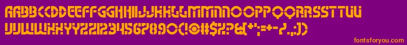 Namso Font – Orange Fonts on Purple Background