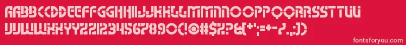 Namso Font – Pink Fonts on Red Background