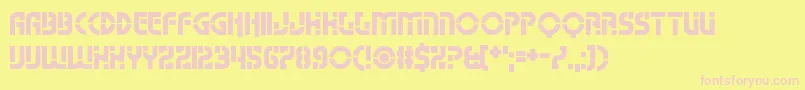 Namso Font – Pink Fonts on Yellow Background